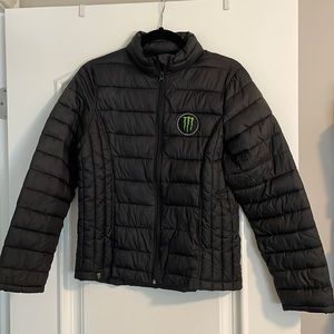Monster energy women’s medium down jacket